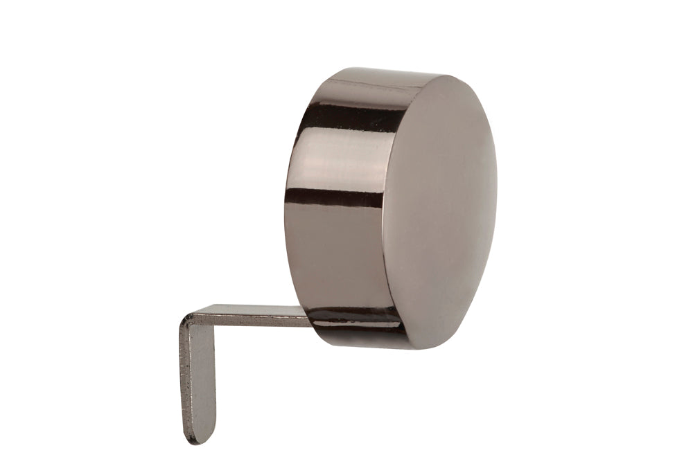 28mm Poles Apart End Cap Finial Pk 2 - Polished Graphite