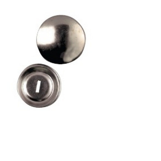 22mm Nickel Plated Easy Cover Buttons Pk100