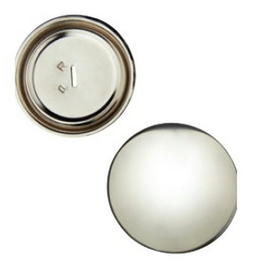 38mm Nickel Plated Easy Cover Buttons Pk100