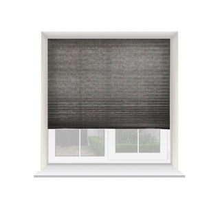 Pleated Blind - Charcoal Grey