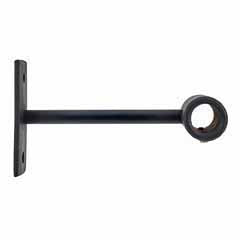 12mm Black Wrought Iron Extended Bracket Pk1