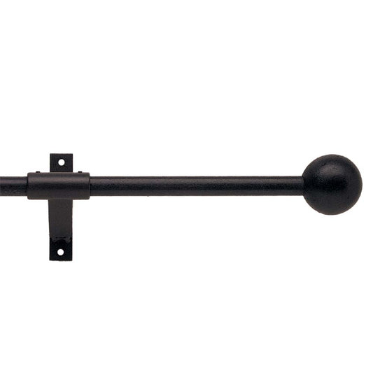 16mm Black Iron Wrought Pole Set - Cannon