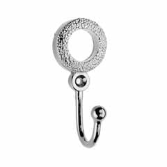 Swish Mosaic Tieback Hook Pair - Chrome