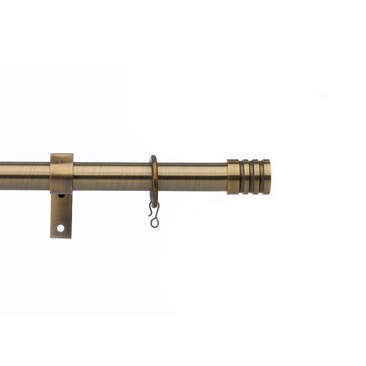 16-19mm Universal Barrel Extendable Pole Set - Antique Brass