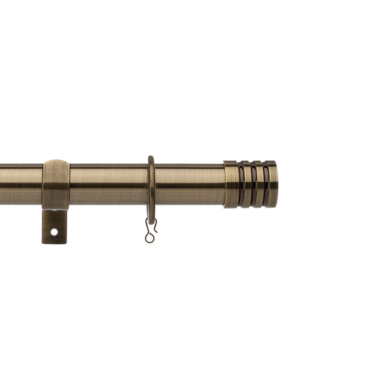 25-28mm Universal Barrel Extendable Pole Set - Antique Brass
