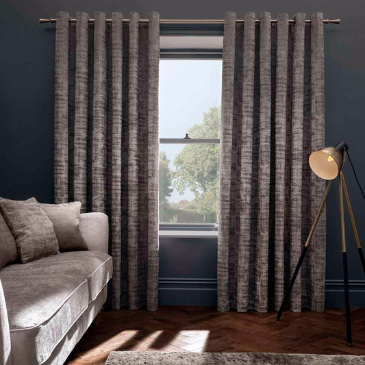 Naples Eyelet Curtains - Taupe