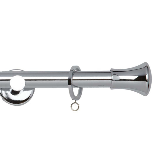 19mm Trumpet Complete Pole Set - Chrome