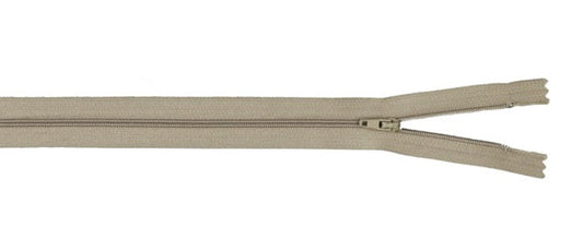 Beige Closed End Zipping 18" Length - Box of 100
