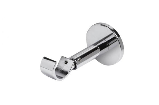 28mm IDC Adjustable Metal Wall Support PK1 - Chrome