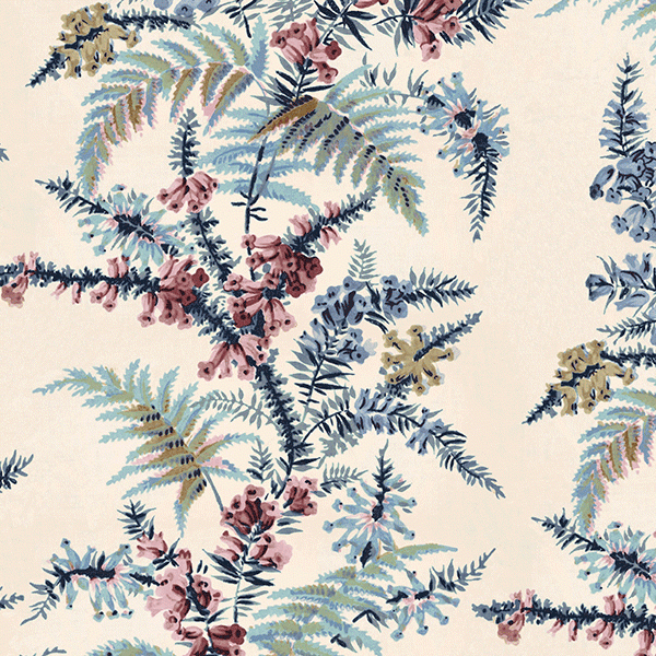 V&A Heather & Fern Fabric