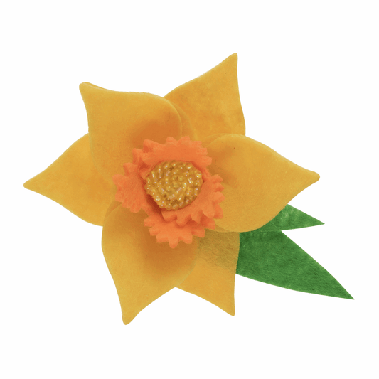 Felt Decoration Kit - Daffodil Brooch