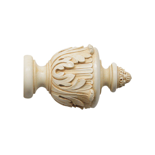 63mm Grande Acanthus Finial - Ivory