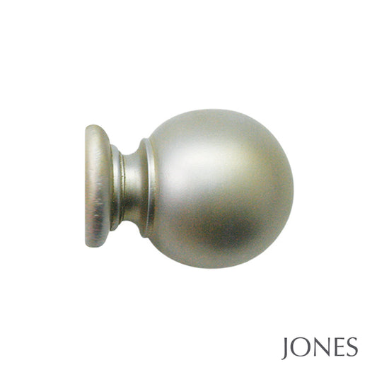 63mm Grande Handcrafted Ball Finial - Champagne Silver