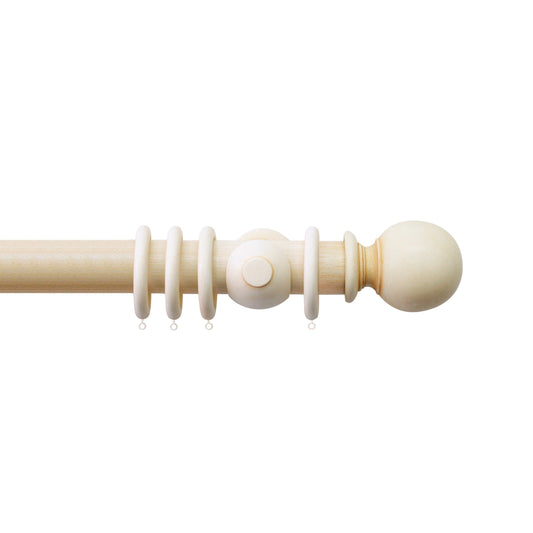 63mm Handcrafted Grande Ball Complete Pole Set - Ivory