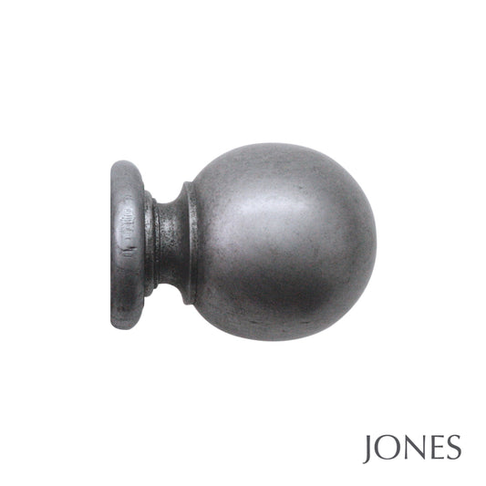 63mm Grande Handcrafted Ball Finial - Pewter