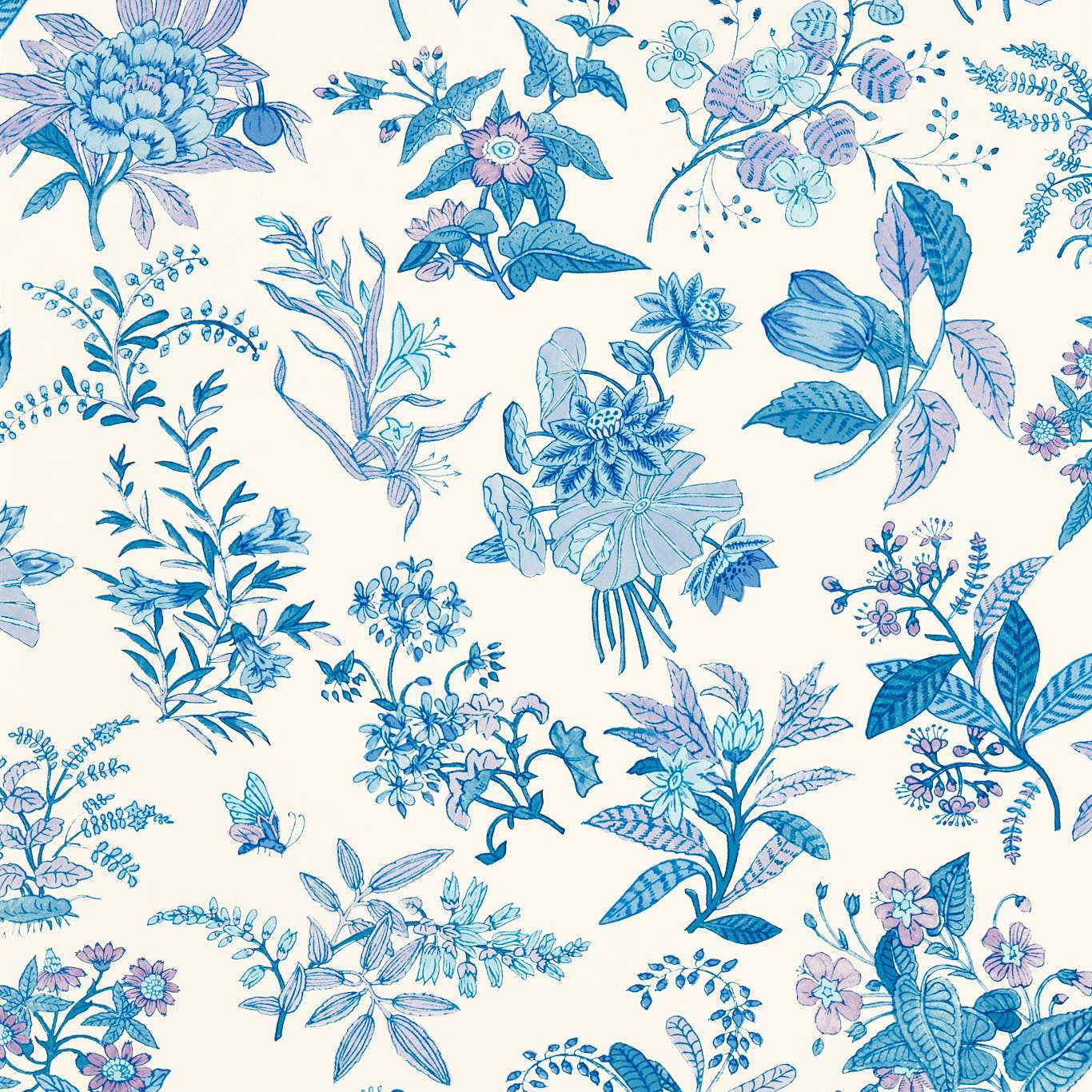 Woodland Floral Wallpaper