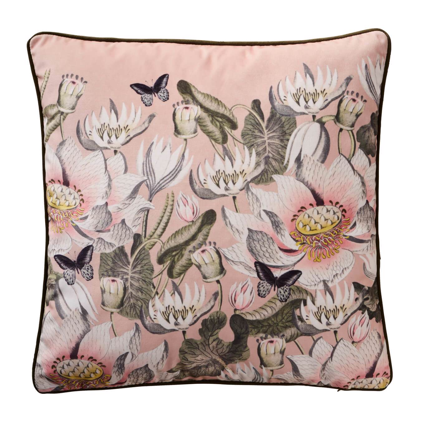 Waterlily Cushion - Blush