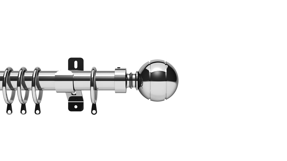 Swish Elements 28mm Chrome Complete Pole Set