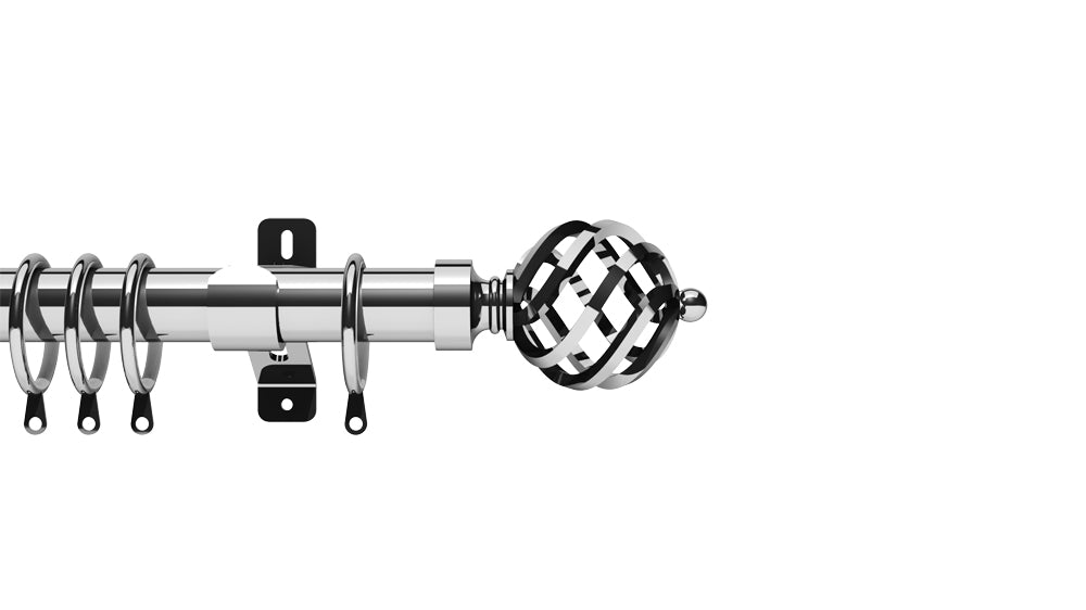 Swish Elements 28mm Chrome Complete Pole Set