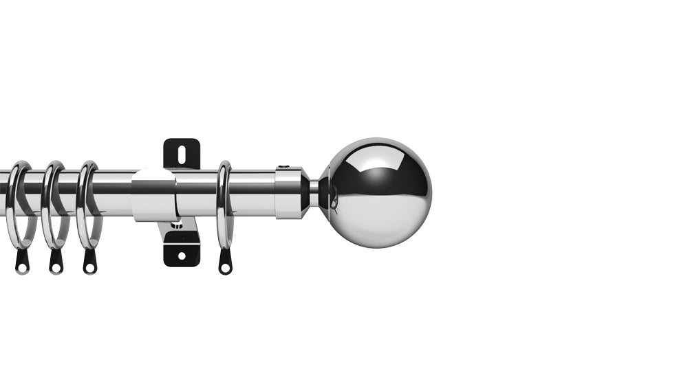 Swish Elements 28mm Chrome Complete Pole Set