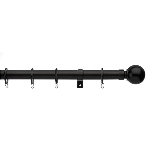 28mm Bay Window Pole Set - Black