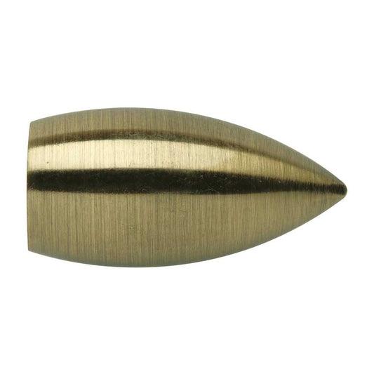 19mm Bullet Finial - Spun Brass