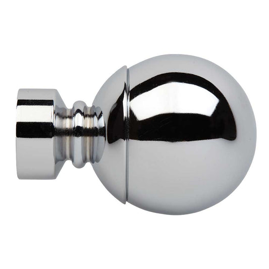 35mm Neo Ball Finial - Chrome