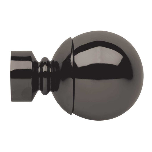 35mm Neo Ball Finial - Black Nickel