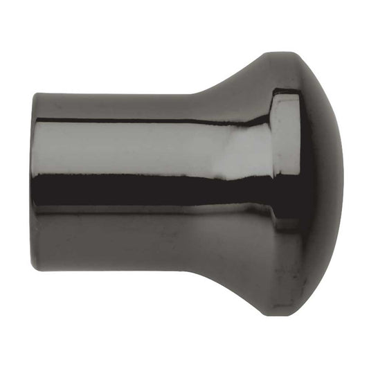 19mm Trumpet Finial - Black Nickel