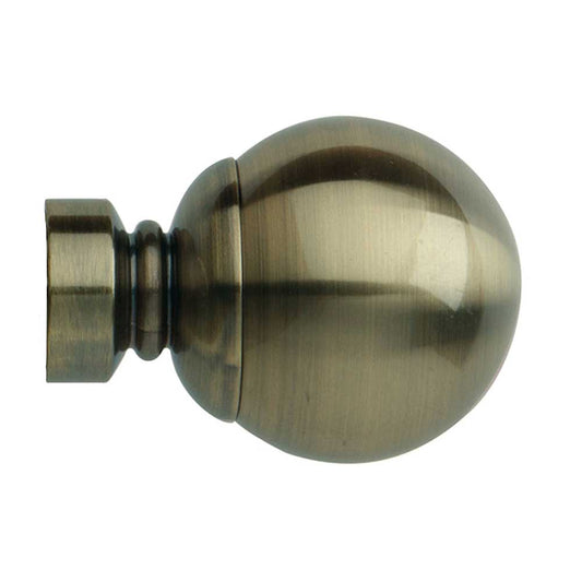 35mm Neo Ball Finial - Spun Brass