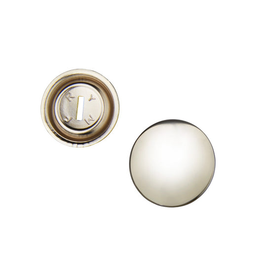 19mm Nickel Plated Easy Cover Buttons Pk100