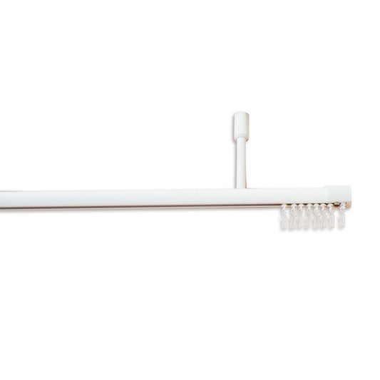 Silent Gliss 30mm 6103 Right Hand Bend Silver Shower Rail