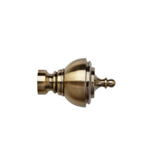 28mm Vienna Finial Pk 2 - Antique Brass