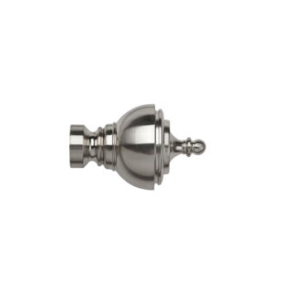28mm Vienna Finial Pk 2 - Satin Silver