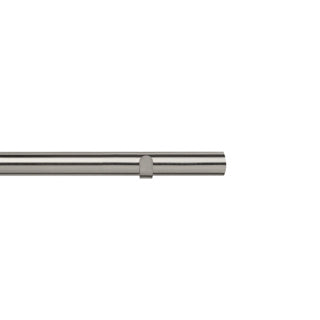 28mm Poles Apart Fixed Eyelet Semi-Complete Pole Set - Satin Silver