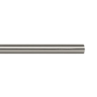 28mm 125cm Metal Pole Pk 1 Satin Silver