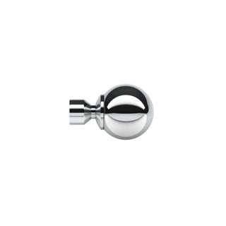 28mm Poles Apart Small Ball Finial Pk 2 Chrome