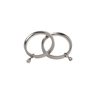 35mm Metal Flat Lined Ring Pk 10 Satin Silver