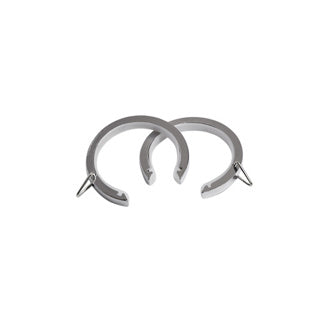 35mm Metal Lined Passing Ring Pk 10 Chrome