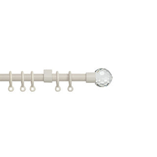 13-16mm Simply Acrylic Ball Extendable Pole Set - Cream