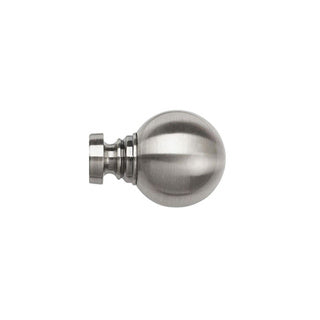 35mm Globe Finial Pk 2 Satin Silver