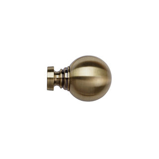 35mm Globe Finial Pk 2 Antique Brass