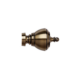 35mm Vienna Finial Pk 2 - Antique Brass