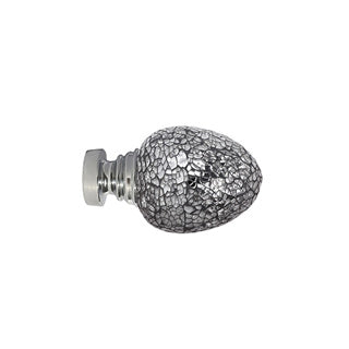 35mm Alexia Mirror Finial Pk 2 Chrome