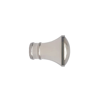 35mm Trumpet Finial Pk 2 - Satin Silver