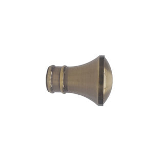 35mm Trumpet Finial Pk 2 - Antique Brass