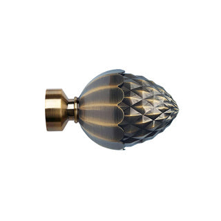 35mm Acorn Finial Pk 2 Antique Brass