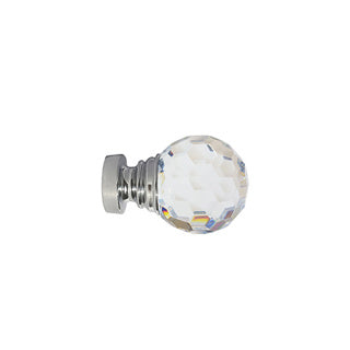 35mm Acrylic Ball Finial Pk 2 Chrome