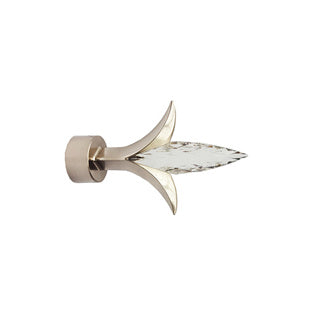 35mm Fleur de Lys Finial Pk 2 Satin Silver