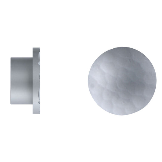 Arc 25mm Hammered Finial Pk1 - Soft Silver